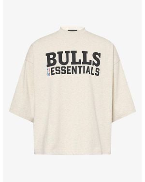 Fear Of God Oversized Bulls Cotton T-Shirt - White