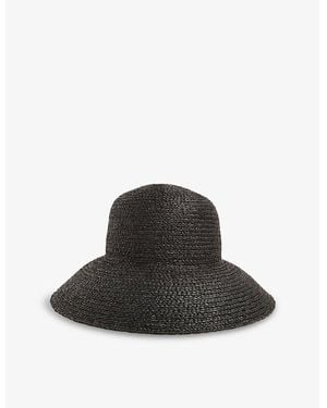 Whistles Wide-Brim Straw Hat - Black