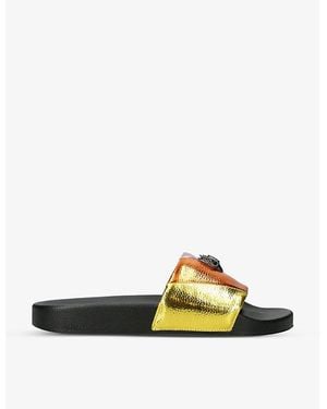 Kurt Geiger Meena Eagle Slides - Yellow