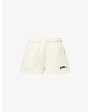 ADANOLA Ada Logo-Embellished Cotton Sweat Shorts - White