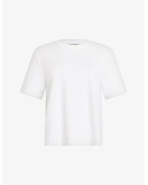 AllSaints Lisa Boxy Crew-Neck Organic-Cotton Jersey T-Shirt - White