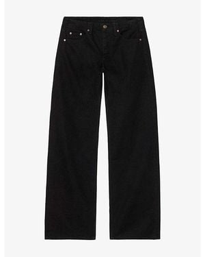 AllSaints Nico Wide-Leg Low-Rise Jeans - Black