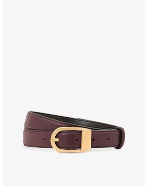 Reiss Hazel Leather Belt - Brown