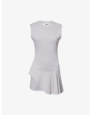 Peachy Den Joni Sleeveless Stretch-Jersey Skort Dress - Gray