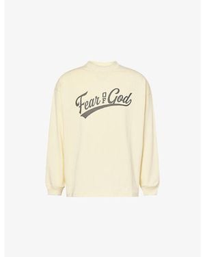 Fear Of God Merch Long-Sleeve Cotton T-Shirt - Natural