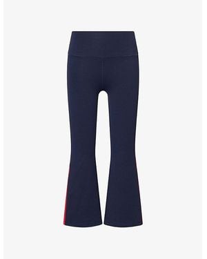 Splits59 Raquel High-Rise Cropped Stretch-Woven Leggings - Blue