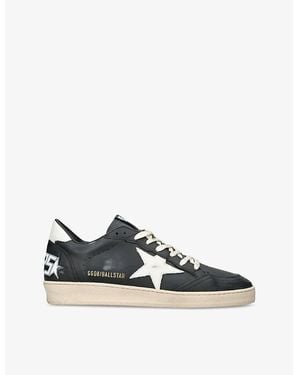Golden Goose Ballstar 10366 Leather Low-Top Trainers - Blue