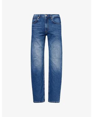 Vingt Quatre Hardy Straight-Leg Denim Jeans - Blue