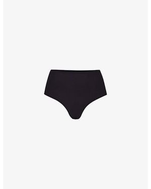 Skims Fits Everybody High-Rise Stretch-Jersey Briefs - Black