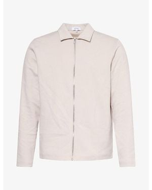 Arne Zip-Through Cotton-Jersey Overshirt - Pink