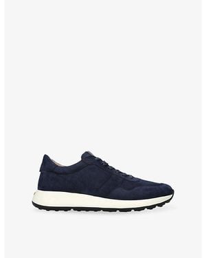 Tod's Nuova Allacciato Sportivo 79K Suede Trainers - Blue