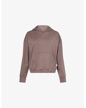 Vuori Halo Modern Regular-Fit Stretch-Woven Hoodie - Brown