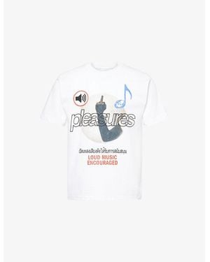 BOILER ROOM Loud Music Short-Sleeves Cotton-Jersey T-Shirt - White