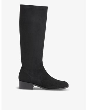 Whistles Lisa Stretch Heeled Leather Knee-High Boots - Black