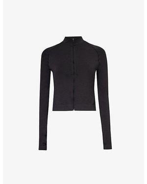 WE Are Tala Sculpt Seamless Paneled Woven Jacket - Black