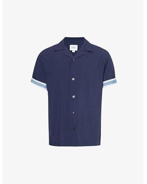 CHE Valbonne Relaxed-Fit Woven Shirt - Blue