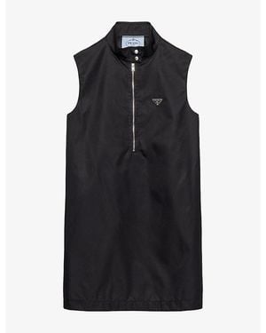 Prada Re Nylon Sleeveless Mini Dress - Black
