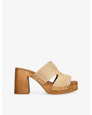 Steve Madden Sunkissed Suede Mules - Natural
