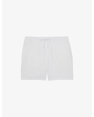 Reiss Cliff Drawstring Swim Shorts - White