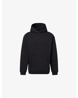 Now You Live Harcourt Logo-Embroidered Cotton-Blend Hoody - Black