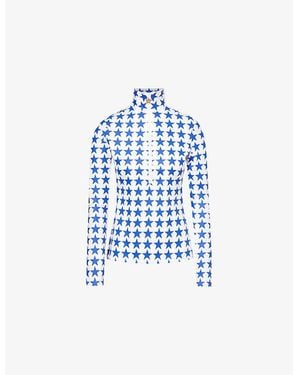 Goldbergh Sportif Ski Pully Stretch-Woven Top - Blue