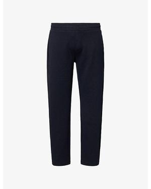 Arne Adjustable-Waistband Formal Woven Trousers - Blue