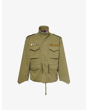 Rassvet (PACCBET) Military Badge-Embellished Cotton-Canvas Jacket - Green