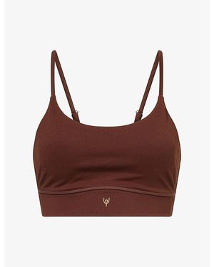Now You Live Leamington Scoop-Neck Sports Bra - Brown