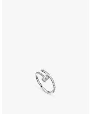 Cartier Juste Un Clou 18Ct- And Diamond Ring - White