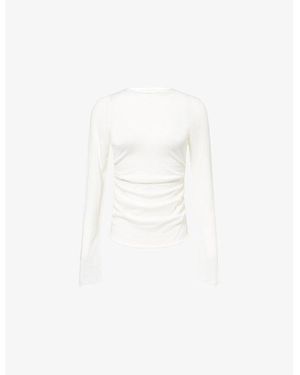Dissh Nico Merino Wool Knit Top - White