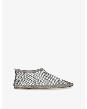 Christopher Esber Minette Mesh Ballet Flats - Grey