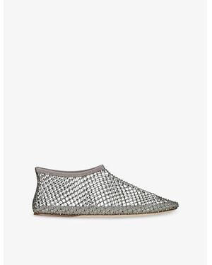 Christopher Esber Minette Mesh Ballet Flats - Gray