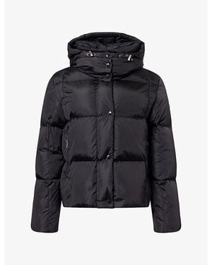 Moncler Castelnew Detachable-Hood Shell Jacket - Black