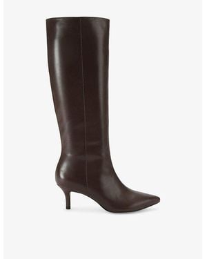 Carvela Kurt Geiger Liscio Knee-High Leather Boots - Brown