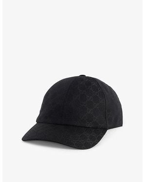 Gucci Gg-Monogram Canvas Cap - Black