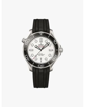 Omega 210.32.42.20.04.001 Seamaster Diver 300M Steel And Rubber Self-Winding Watch - White