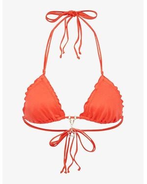 Agent Provocateur Berry Triangle Bikini Top - Red