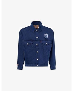Levi's Levi's X World Cup England Football Type Iii Denim Trucker Jacket - Blue