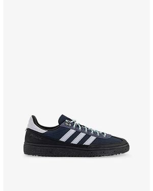 adidas Handball Spezial Suede And Mesh Sneakers - Blue