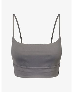 ADANOLA Ultimate Branded Stretch-Woven Tank Bra - Grey