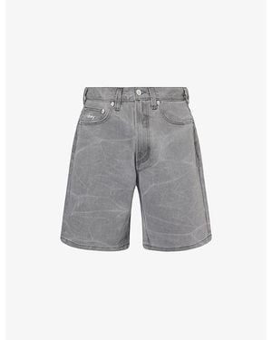 Obey Bigwig Baggy Denim Shorts - Grey