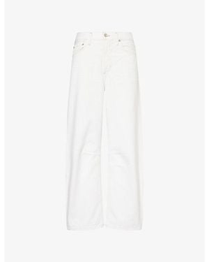 Citizens of Humanity Miro Barrel-Leg Denim Jeans - White