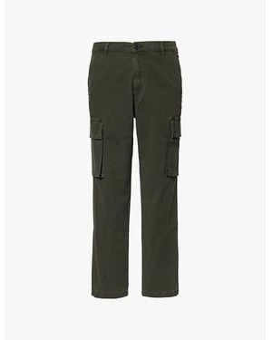 Citizens of Humanity Dillon Patch-Pocket Straight-Leg Mid-Rise Stretch-Cotton Trousers - Green