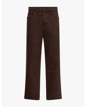 Rag & Bone Relaxed Straight-Leg Denim Jeans - Brown