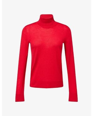 RÓHE Frames Turtleneck Wool-Blend Jumper - Red