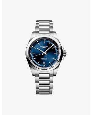 Longines L3.720.4.92.6 Conquest 38Mm Stainless-Steel Automatic Watch - Blue