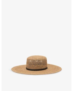 Reiss Astrid Straw Sun Hat - Natural