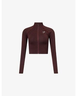 GYMSHARK Vital Seamless 20 Stretch-Woven Jacket - Purple