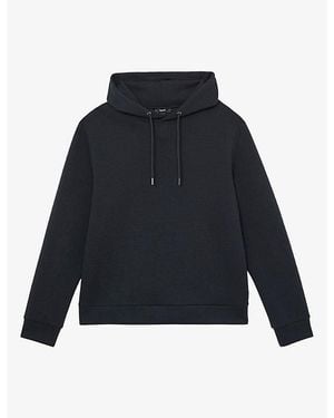 Reiss Dane Relaxed-Fit Jersey Hoody - Blue