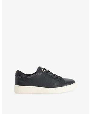 Dune Emba Faux-Leather Sneakers - Blue